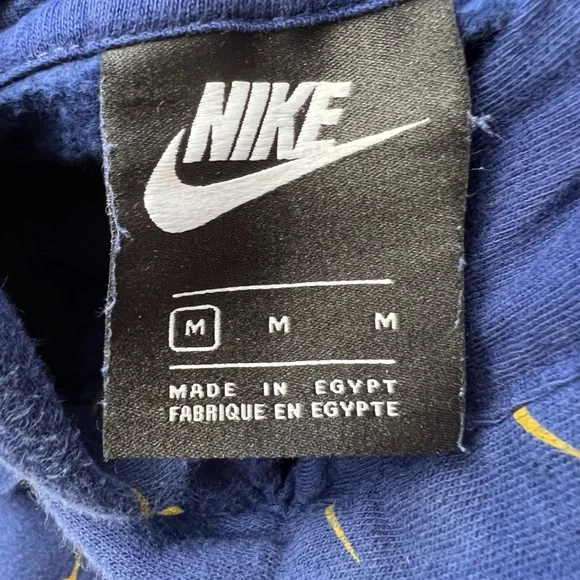Nike All Over Swoosh Printed Pullover Hoodie Blue Size Medium - Picture 10 of 12